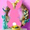 Easter Bunny Wooden Sign Easter Door Sign with String Easter Decorations Bunny Door Hanger Easter Wall Hanging Easter Bunny Banner Easter Rabbit Decor Easter Party Supplies (Pink)